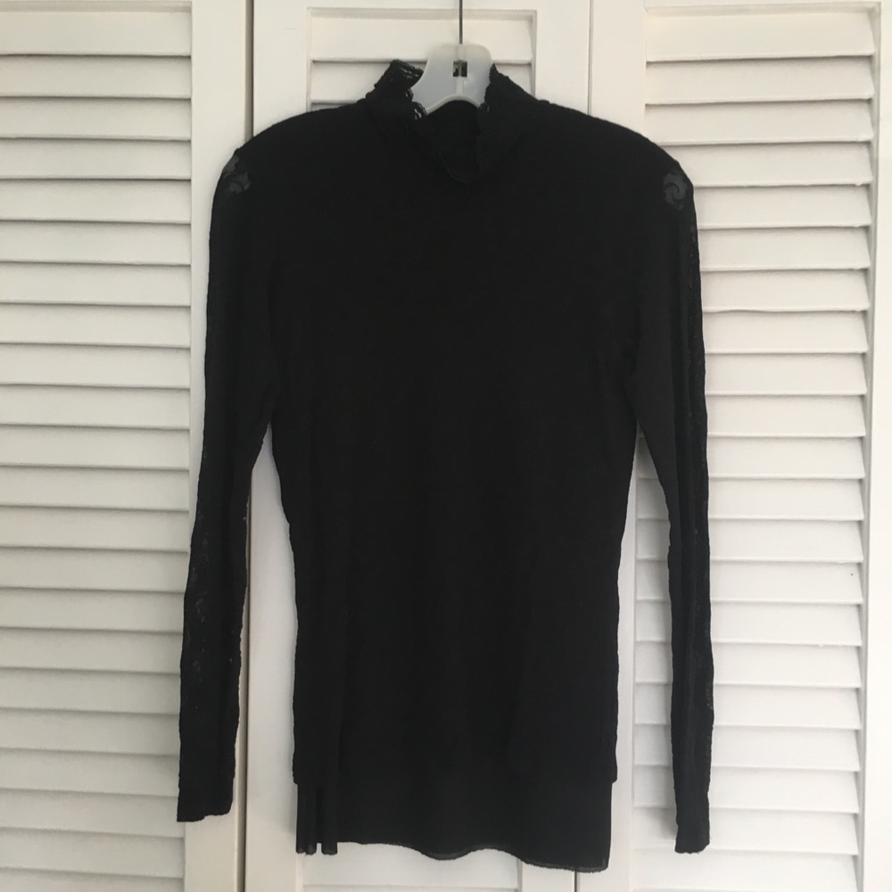 Only hearts lace mock turtleneck